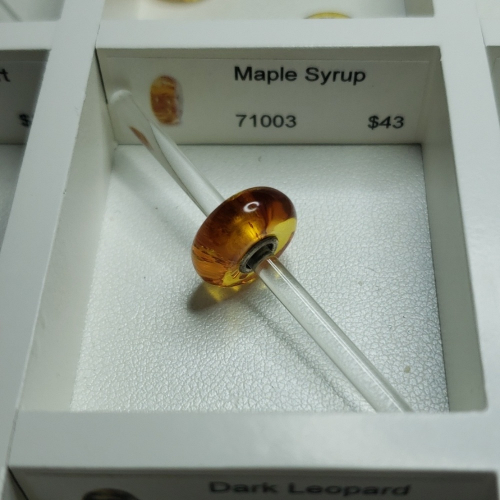 Trollbeads Maple Syrup glass bead